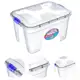Kit Com 3 Caixas Organizadoras Transparente 56 Litros Casa em oferta