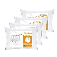 Imagem da promoção kit 4 travesseiro toque de pluma de ganso antialergico