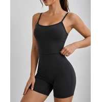 Imagem da oferta Macaquinho Feminino Fitness Academia Zero Transparência Preto Gg