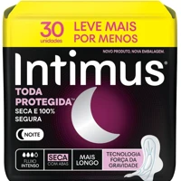 Intimus® Absorvente Noturno Seca C/Abas - 30 UN em oferta