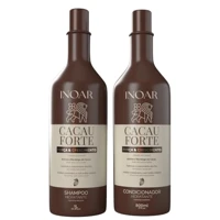 Imagem da oferta Inoar, Cacau Forte, Kit Shampoo 1L + Condicionador 800ml, Crescimento Saudável e Hidratação Intensa,