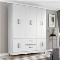 Guarda-roupa Casal 10 Portas 2 Gavetas Araplac em oferta na Magazine Luiza