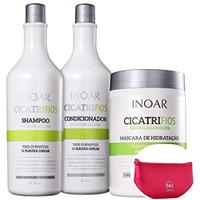 Imagem da promoção Kit Inoar Cicatrifios Salon Trio (3 Produtos) + Nécessaire Pink Beleza na Web