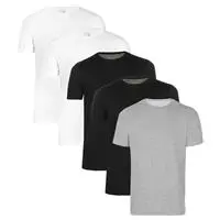 Kit 5 camisetas - 2 brancas, 2 pretas, 1 mescla - Luk em oferta na Americanas