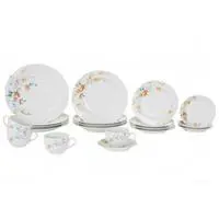 Aparelho de Jantar 20 Peças Schmidt Redondo - Colorido Porcelana Mônica em oferta na Magazine Luiza