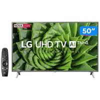 Smart TV 4K LED 50” LG 50UN8000PSD Wi-Fi Bluetooth - HDR Inteligência Artificial 4 HDMI 2 USB em oferta na Magazine Luiza