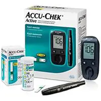 KIT MEDIDOR DE GLICOSE ACCU CHEK ACTIVE - ROCHE - 10 TIRAS em oferta na Amazon