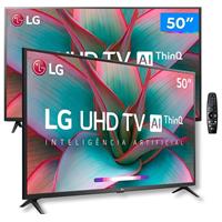 Imagem da promoção Smart TV 4K LED 50” LG 50UN7310PSC Wi-Fi Bluetooth - Inteligência Artificial 3 HDMI 2 USB