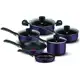 Conjunto panelas rochedo 6 pcs idea roxo cr6p em oferta