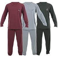 Imagem da promoção Kit Com 3 Pijamas Longos Masculino Ayron 080 Liso - Cores Sortidas