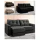 Sofá 3 Lugares Retrátil Lubeck Suede em oferta