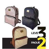 Imagem da promoção Kit Bolsas Feminina Mochila Couro Leve 3 Pague 