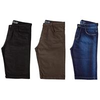Imagem da promoção Kit com 3 Bermudas Masculinas Sarja Jeans
