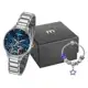 Relógio Feminino Mondaine Analógico - 53862L0MVNE1K1 Prata com Acessório em oferta