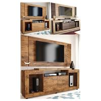 Imagem da promoção Rack para TV até 55” 2 Portas - com Painel para TV até 55” Caemmun Sense Elegance