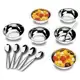 Conjunto sobremesa aço inox 12 peças em oferta