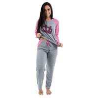 Imagem da promoção Pijama Longo Inverno Mescla com Pink