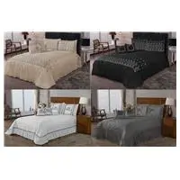 Kit Cobre Leito Casal Queen Desejos - Bordado em oferta na Americanas