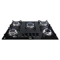 Cooktop 5 Bocas Askoi Preto Megachama Superautomático em oferta na Amazon
