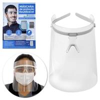 Imagem da promoção Máscara Facial Protetora Anti-cuspir Respingos Face Shield Viseira Transparente Face Protector - Pri