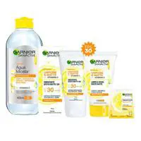 Garnier Skin Vitamina C Kit Água Micelar + Hidratante Facial + Máscara Facial + Limpeza Facial Kit em oferta na Magazine Luiza