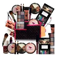 Kit Maquiagem Pincel Completo Bella Femme 23 Itens Pele Negra em oferta na Magazine Luiza