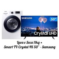 Imagem da promoção Lava e Seca Samsung 11kg WD11M4453J 12 Programas - de Lavagem Branca + Smart TV Crystal UHD 4K LED