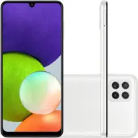Smartphone Samsung Galaxy A22 128GB 4GB RAM 4G Wi-Fi Câmera Quádrupla + Selfie 13MP 6.4" Branco em oferta na Magazine Luiza