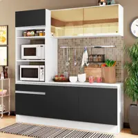 Cozinha Compacta Madesa Diamante com Armário, Balcão e Tampo em oferta na Ponto Frio