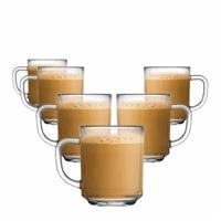 Imagem da promoção Jogo Canecas Xícara Café Vidro 254ml 6 Pcs - Ruvolo