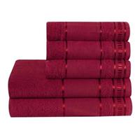 Imagem da promoção Kit toalhas 2 Banho 3 Rosto barra para bordar Cores Premium - EMPÓRIO DO LAR