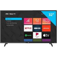Imagem da promoção Smart TV LED 32" AOC ROKU S5195/78G, HD HDMI USB e Wi-Fi Integrado