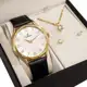 Relógio Champion Feminino Analógico Dourado Couro + Colar e Brincos CH22706W em oferta