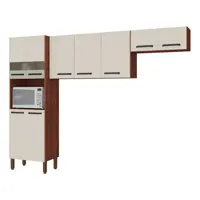 Cozinha Compacta Kits Paraná Versalhes - Nicho para Micro-ondas 9 Portas em oferta na Magazine Luiza