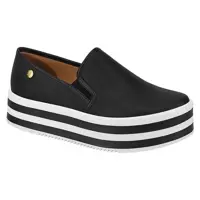 Tênis Vizzano Casual Flatform Slip On Listrado Pelica 1298106 em oferta na Magazine Luiza