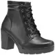 Bota Coturno Salto Grosso Moda Feminino Tratorado Blogueira - LAZZLU em oferta