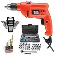 Imagem da promoção Furadeira De Impacto 3/8 560w Tm500 110v Black & Decker c/ kit 51 peças