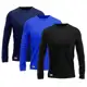 Kit com 3 Camisetas Camisas MXC BRASIL Manga Longa Lisa Proteção Solar UV +50 Preta Azul Royal Marin em oferta