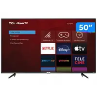 Smart TV 50” 4K LED TCL 50RP620 VA 60Hz - Wi-Fi HDR 4 HDMI 1 USB 1 Porta LAN em oferta na Magazine Luiza