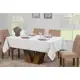 Toalha Mesa Luxo Retangular Sala Jantar Jacquard 8 Lugares 2,50m X 1,40m - Raga Decorações em oferta