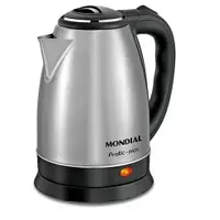 Chaleira Eletrica Mondial 2 Litros 1200w Pratic Inox Ce-06 em oferta na Magazine Luiza