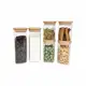 Kit 6 Potes de Vidro Quadrado 400/250/200 ml com Tampa de Bambu Flat - Oikos em oferta