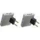 2 PEÇAS Pino Adaptador Tomada Dobravel Articulado Flex 3 Saída 10a - ORIGINAL em oferta