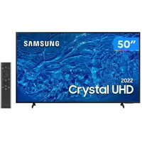 Smart TV 50” 4K Crystal Samsung UN50BU8000 - VA 60Hz Wi-Fi Bluetooth Alexa Google Assistente em oferta na Magazine Luiza