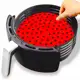 Protetor de Silicone para Fritadeira Air Fryer Antiaderente Lavável Redondo Preta ou vermelha 22.5cm em oferta