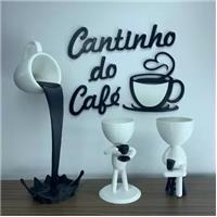 Imagem da promoção Kit Decorativo Cantinho do Café - Robert Plant Xícara Flutuante e Letreiro - Loja Bizza
