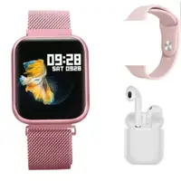 Relogio Inteligente Smart Watch P70 Prova D agua Com duas Pulseiras mais fone i12 mais pelicula inst em oferta na Magazine Luiza