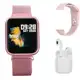 Relogio Inteligente Smart Watch P70 Prova D agua Com duas Pulseiras mais fone i12 mais pelicula inst em oferta