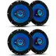  Kit 4 Alto Falante Porta Hurricane 6 Polegadas 200w Triak em oferta