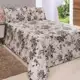 Kit Cobre Leito Casal Queen Bella Piquet 03 Peças - Palha - Bordados Finos em oferta